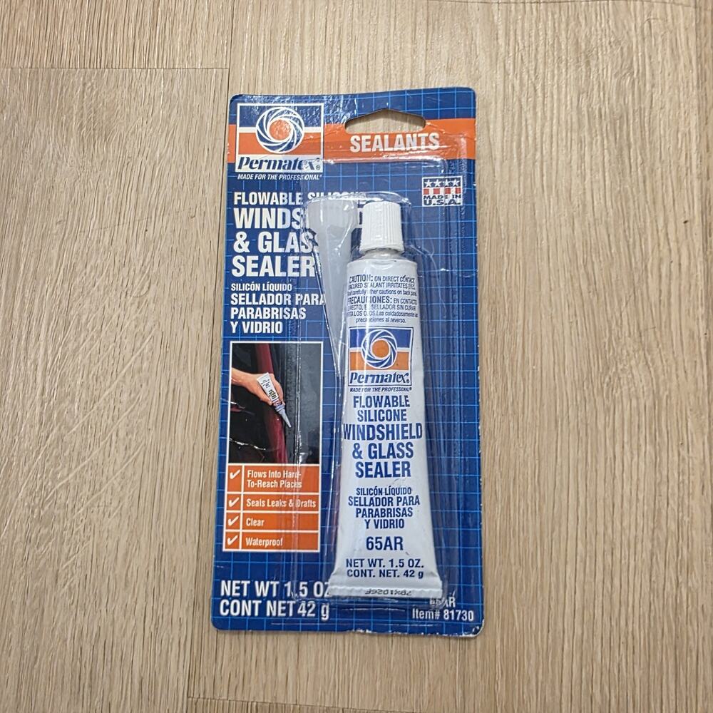 Permatex Flowable Silicone Windshield & Glass Waterproof Sealant Item‎ #81730